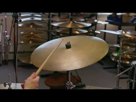 1970s Zildjian 20" A Thin Stamp Flat Ride Cymbal 2499g imagen 10