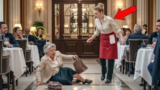 Everyone Laughed Waitress Helping Fallen Old Woman—Until They Learned She Was Billionaire’s Mother