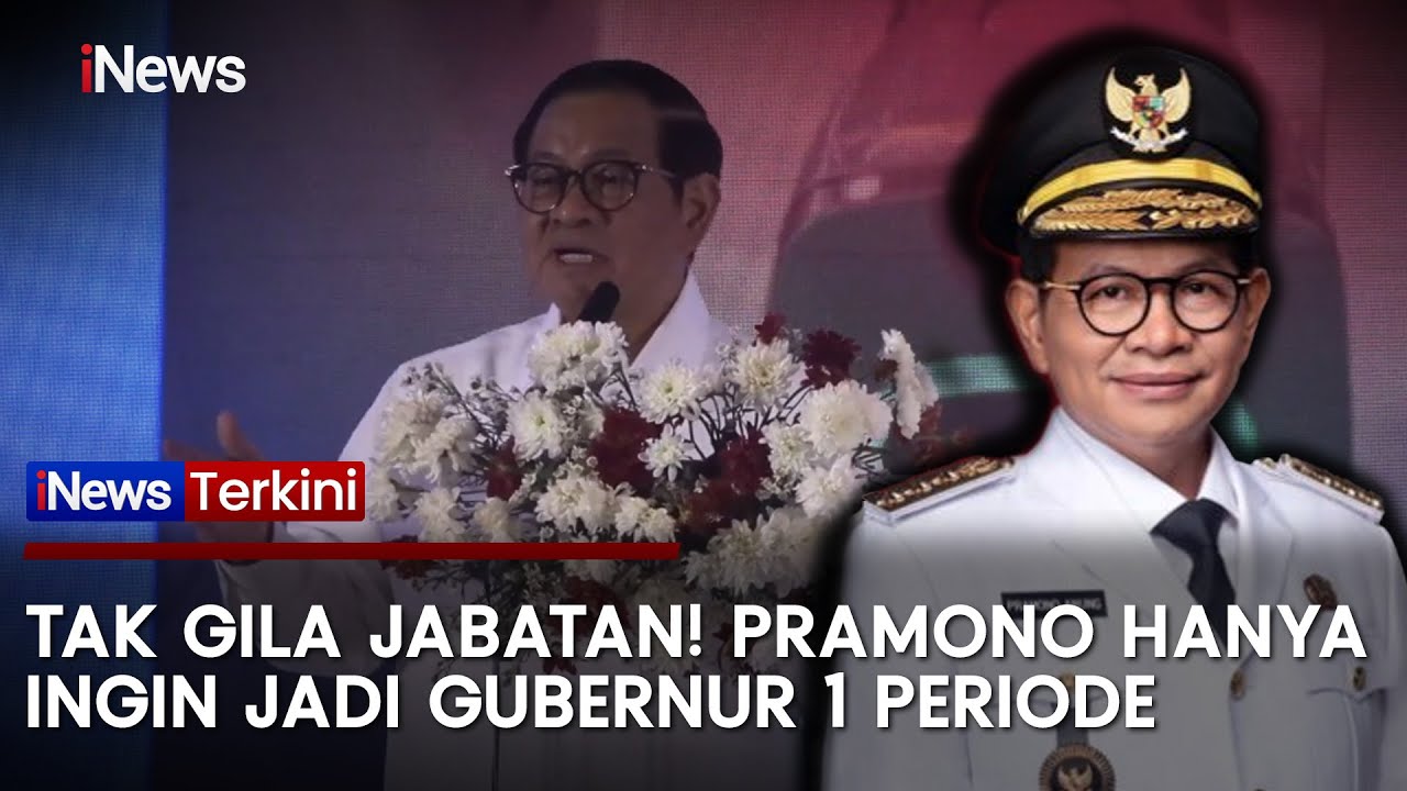 Tak Mau Lama Menjabat, Pramono Anung Hanya Ingin Jadi Gubernur Satu Periode | iNews Terkini (10/10)