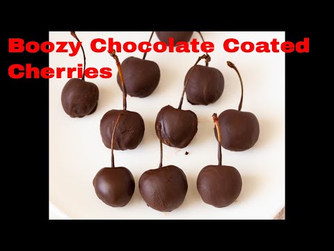 Boozy Chocolate Covered Cherries