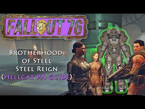Fallout 76 - Hellcat PA Best Defense TANK (Quest to BOS Steel Reign)