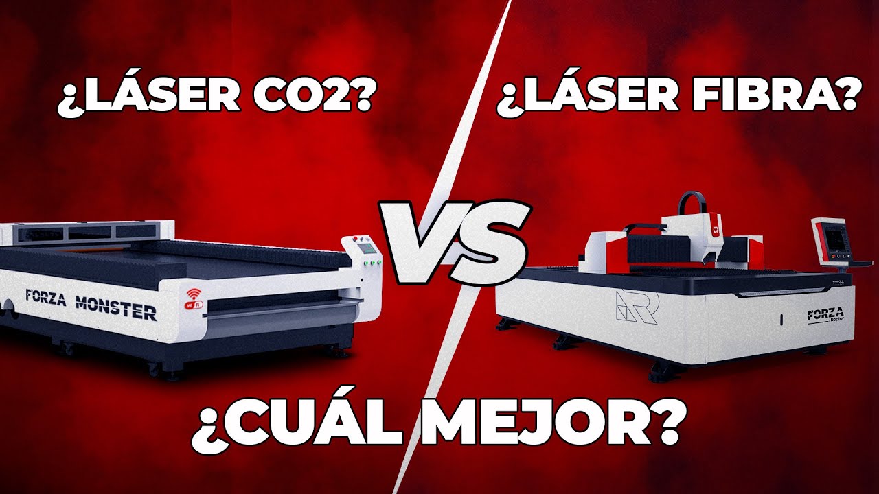 Láser fibra vs CO₂ Láser | Comparación MONSTER y RAPTOR