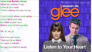 Listen To Your Heart Glee Lyrics