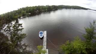 preview picture of video 'GoPro HD on a t-rex 450 pro around the lake'