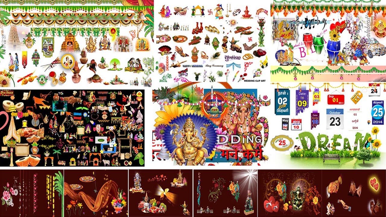 Wedding Clip Art & Elements Dates PSD FILE