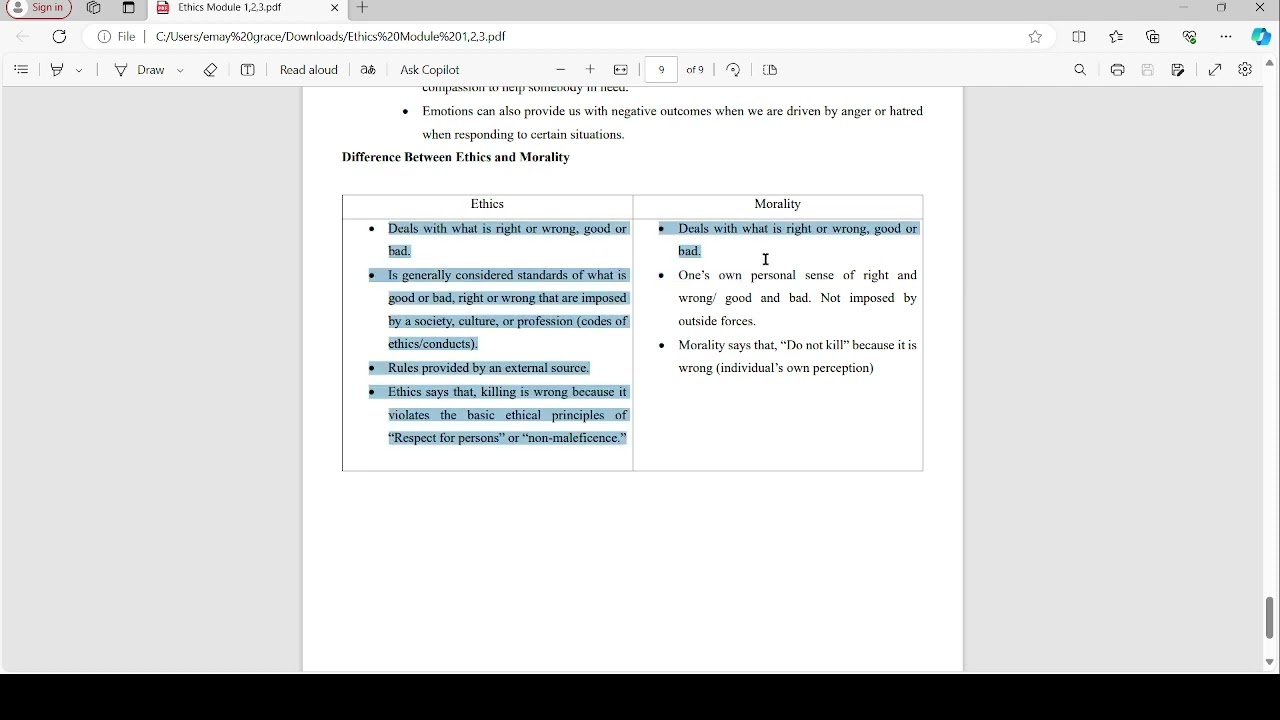 Module 3 Foundation of Morality