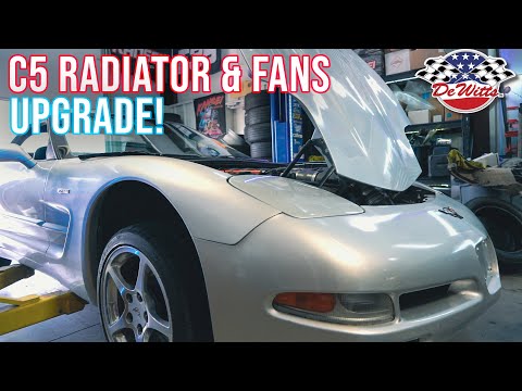 C5 CORVETTE DEWITTS RADIATOR & FAN UPGRADE INSTALL! COOLING MODS!