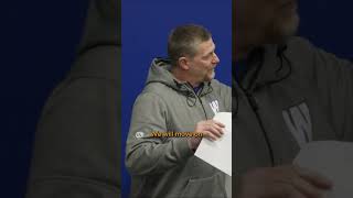 Coach O'Shea speaks to the team
