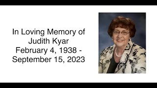 FLC Celebration of Life of Judith Kyar