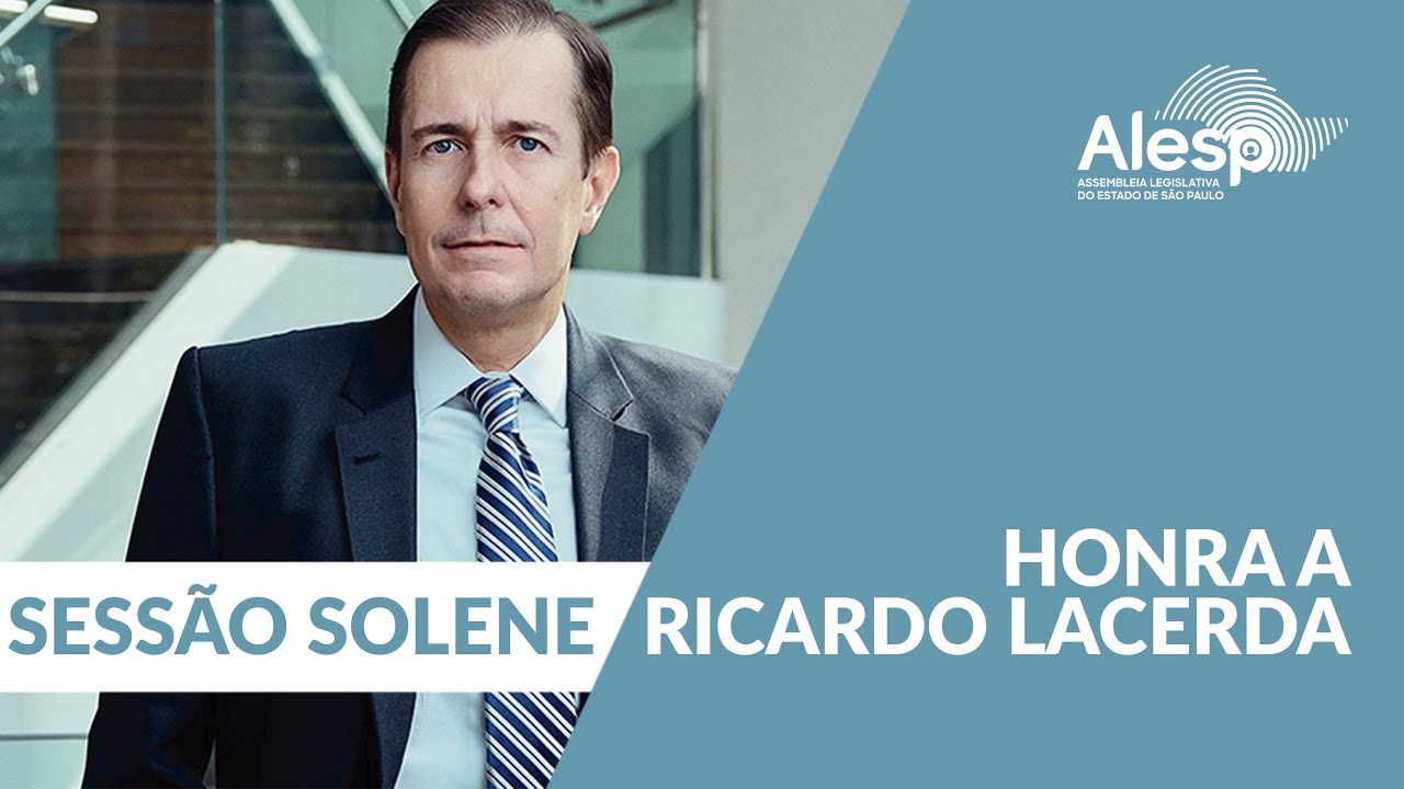 Entrega de colar de honra ao mérito a Ricardo Lacerda - Sessão Solene na Alesp