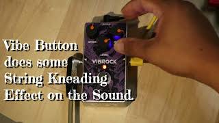 Video thumbnail for Rowin VibeRock Pedal - Vibrato /Tremolo effect pedal (no Talking demo) #rowin #viberock by Martin G. Official