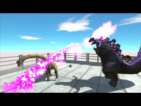 SHIN GODZILLA DEATH RUN - Animal Revolt Battle Simulator