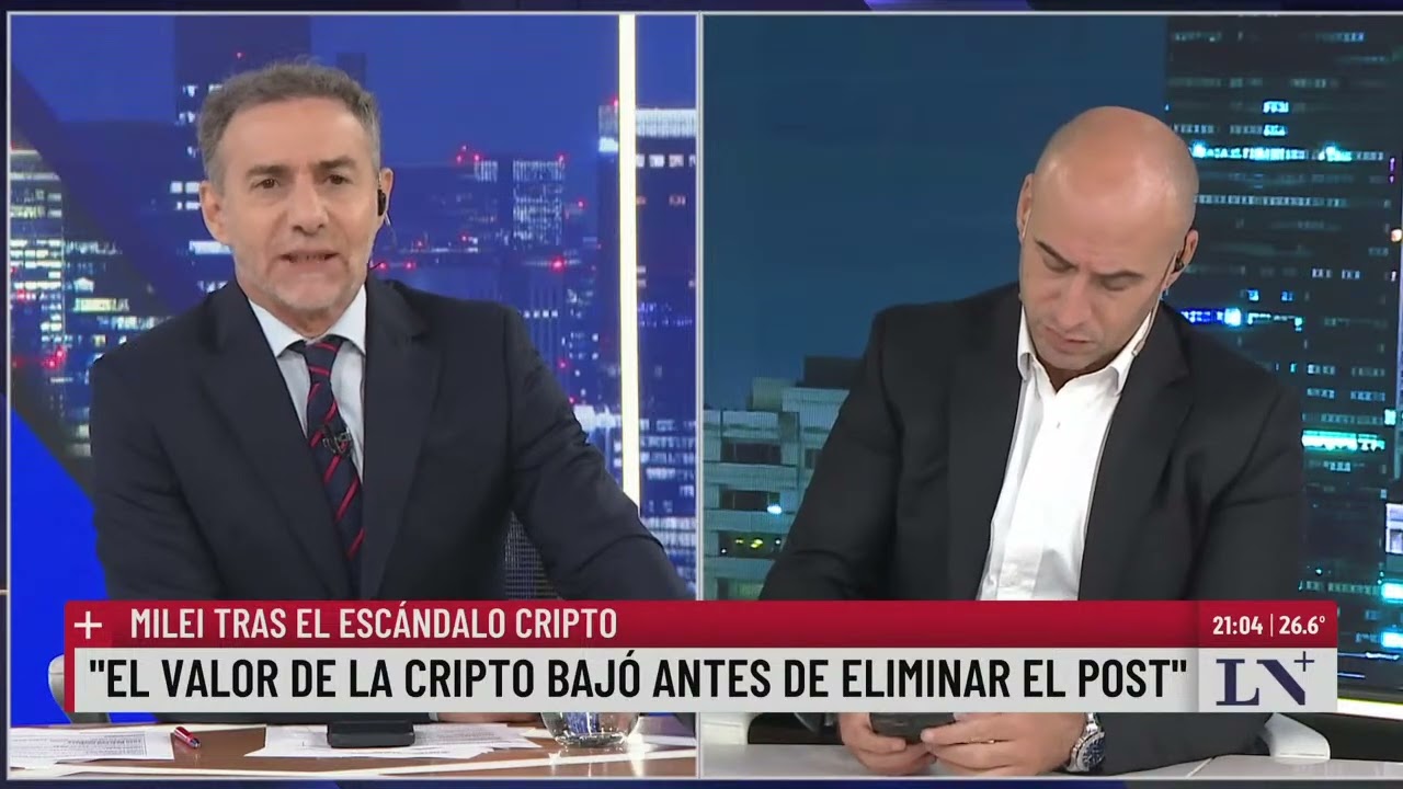 Las repercusiones del escándalo cripto de Milei: el pase entre Luis Majul y Esteban Trebucq