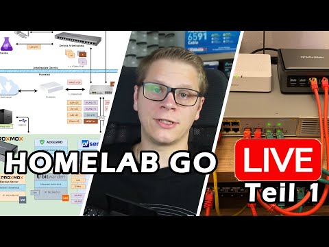 Homelab - GO 🔴 LIVE !! Läuft es gut?? Teil 1/2