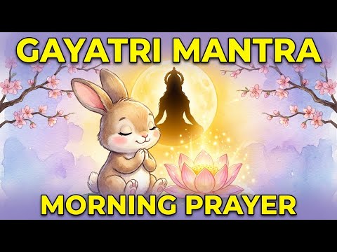 Gayatri Mantra for Kids 🌅 Baby Animals Morning Prayer | Positive Energy ✨