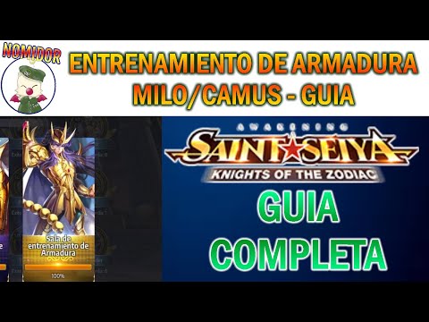 🔱SALA ENTRENAMIENTO ARMADURAS - MILO/CAMUS 🔱 Guia como Completarla - SAINT SEIYA AWAKENING GUIAS