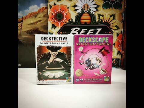 Gamelot presenta : Deckscape Nel Paese delle Meraviglie e Decktective La Morte Bara a Carte