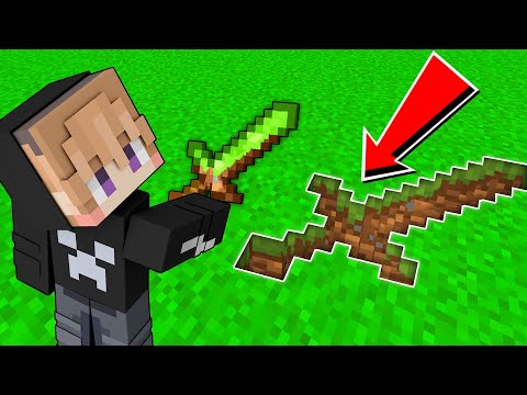I CAN MAKE A SWORD FROM ANY BLOCK IN MINECRAFT!!