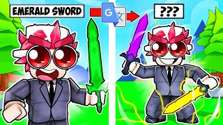 I Google Translated BEDWARS ITEMS 300 TIMES.. (Roblox Bedwars)