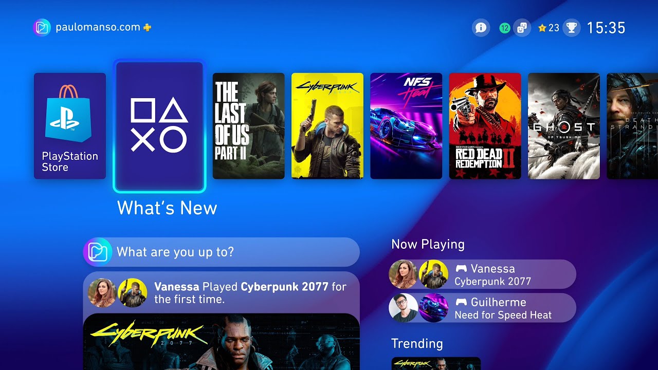 PlayStation 5 Boot Screen and User Interface Concept - YouTube