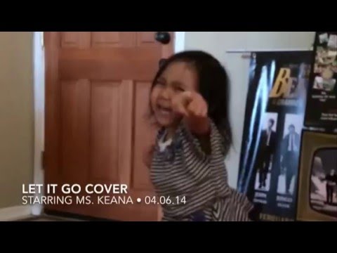 Keana Zaragoza, 3, cover of Frozen: Let It Go