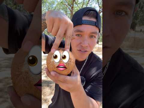 The BEST Way To Open Sprouted Coconuts 🥥