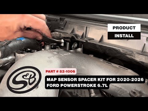 S&B Install | MAP Sensor Spacer for 2020-2026 Ford 6.7L Powerstroke