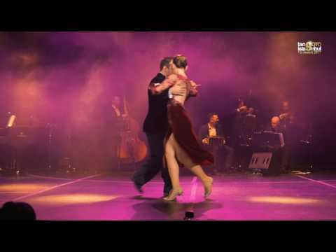 Utku Kuley  and  Iris Basak Dogdu  are  dancing  to  "  Merceditas  "  by  Solo Tango Orquesta  at  TanGO TO Istanbul  in  2017
