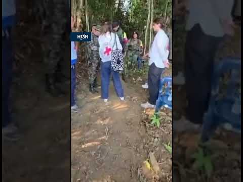 VIDEO: Liberan a las dos menores secuestradas en El Bagre, fueron entregadas a misión humanitaria