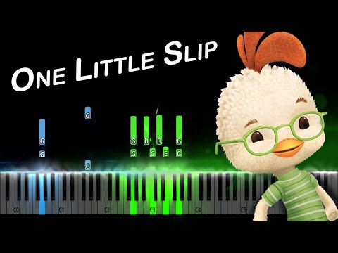 One Little Slip From "Chicken Little" Piano Tutorial