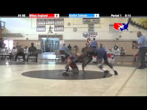 2012 Univ. WTT: 84 KG - Mikey England (Iowa State) vs. Austin Trotman (OTC)