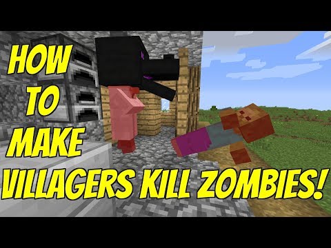 Killer Villager Armor Trick! 😱 Defeat Zombies in Minecraft