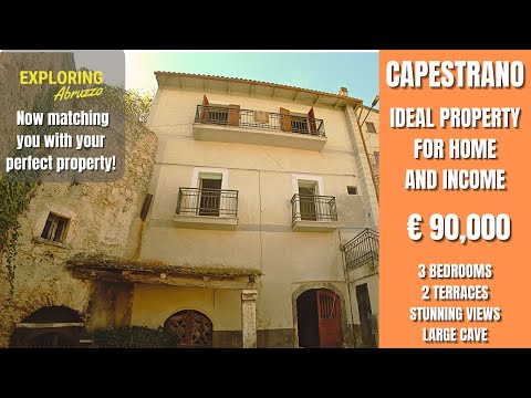 Bargain House Stunning views, Capestrano, Abruzzo, Italy, Exploring Abruzzo - Virtual Property Tour