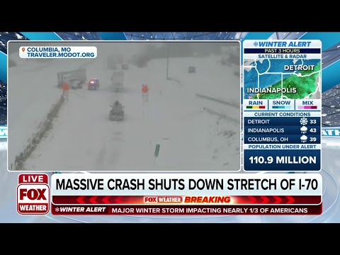 Winter Storm Causes Crash To Shut Down Stretch Of I-70 In Missouri