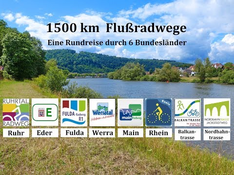1500 km Fluss-Radwege: Eine Rundreise durch 6 Bundesländer