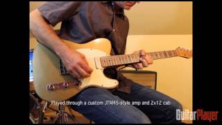 Video thumbnail for Danocaster Single Cut "Firemist Gold" by Guitar Player Magazine