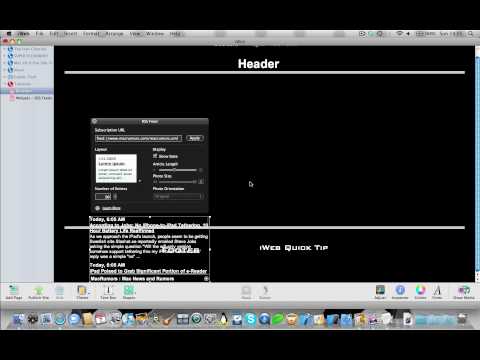 iWeb Tips (For Beginners)