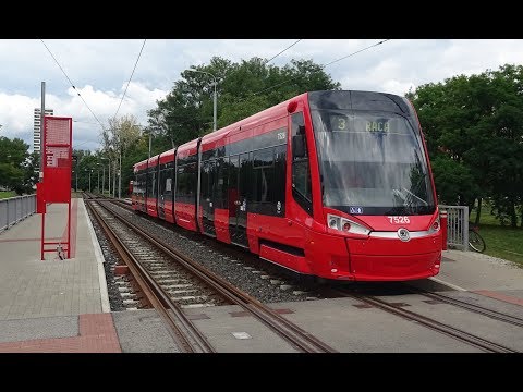 Bratislava Trams - Route 1 -  Driver's Eye View.