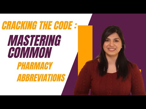 Cracking the Code Mastering Common Pharmacy Abbreviations | Common Abbreviations by Category