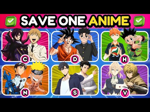 SAVE ONE ANIME FOR EACH LETTER ✅ | (A-Z) | Anime Opening Quiz 🔥