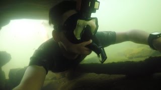 Catching Catfish Underwater with Bare Hands! (Noodling) | DALLMYD