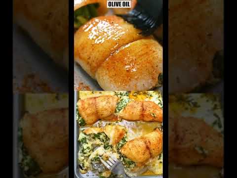 Yumuniverse spinach stuffed flounder #recipe #cooking