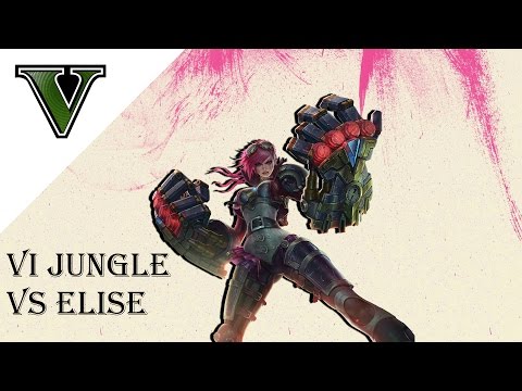 VI Jungle vs Elise - League of legends - VI Gameplay - VI Guide - Vollmer of Dakota Gamers
