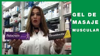 Thrombactiv vs Fisiocrem | Gel de masaje para recuperación muscular | Deporte musculatura