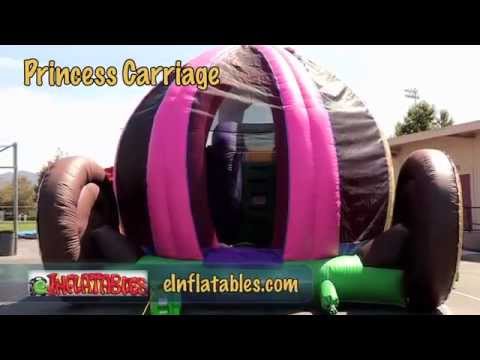 'Princess Carriage' Inflatable Bounce House and Slide | eInflatables