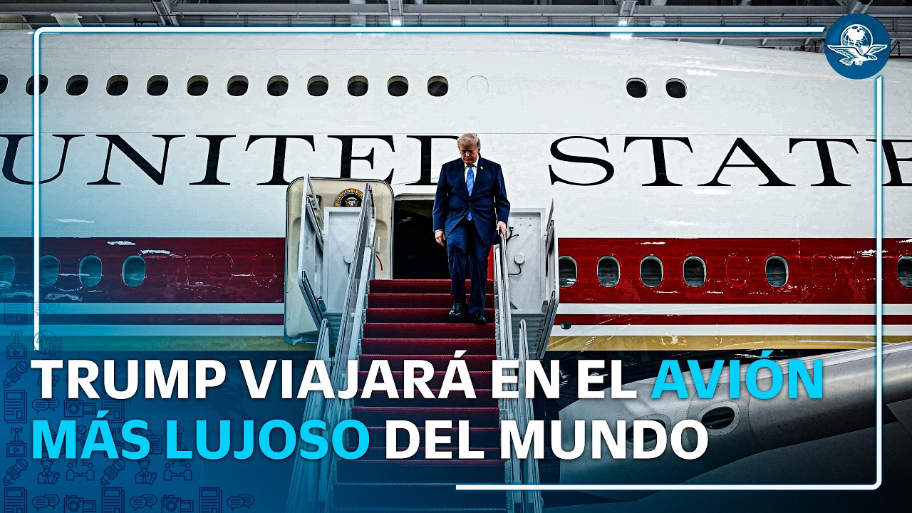 El nuevo Air Force One de Trump; está valuado de 400 mdd y fue donado por Qatar