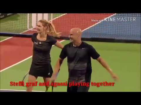Steffi Graf Playing with Her Husband Andre Agassi - Fun Over Loaded