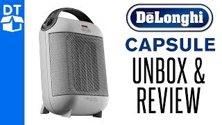 DeLonghi Capsule Ceramic Fan Heater 1800W Review & Unboxing