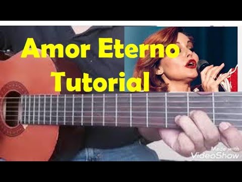 How to play Amor Eterno on guitar, Juan Gabriel, Rocío Durcal. Tutorial