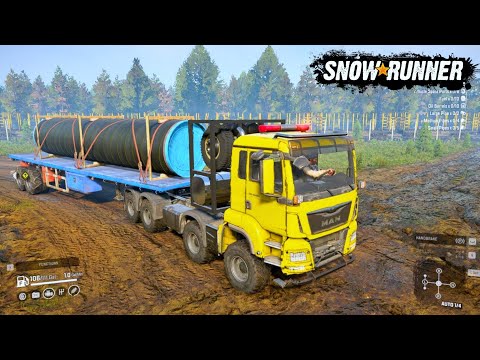 SnowRunner-MAN TSG480 Full Walkthrough Ultimate Off-Roading Advantures Pc Gameplay || Part-112